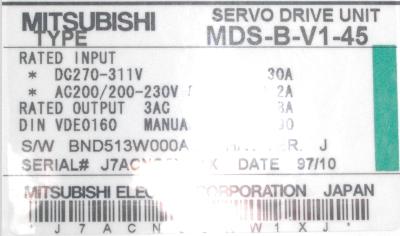 MELSERVO AC Mitsubishi Servo Drive MDS-C1-V1-45 Mengganti MDS-B-V1-45 Kondisi BARU 1