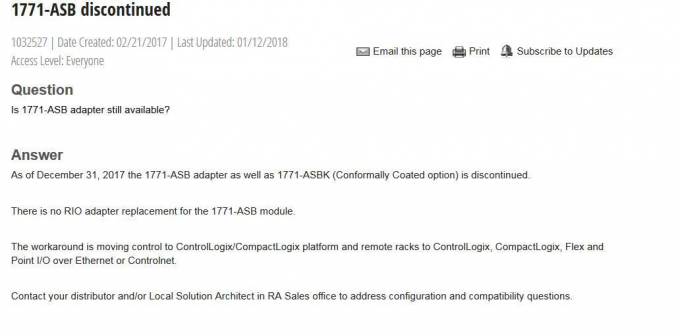 AB 1771-ASBK modul I/O jarak jauh universal yang dilapisi secara konformal 0