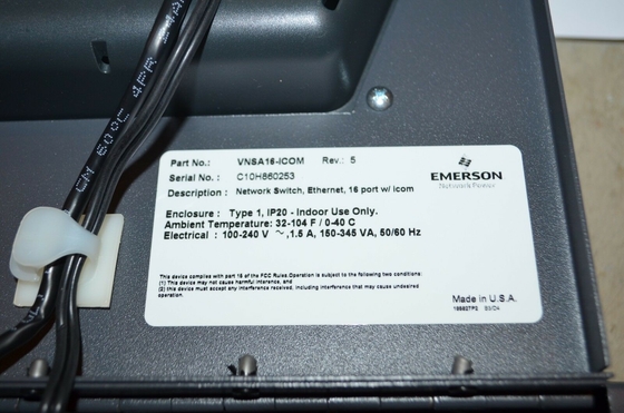 Emerson VNSA16-ICOM 100-240VAC SATU FASE ETHERNET 16 PORT TIPE 1 ENCLOSURE