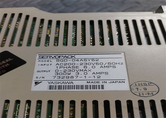 Yaskawa SGD-08ASY25 AC SERVO AMPLIFIER Industrial Servo Drives 200-230V 11/4.4A 50/60HZ NEW