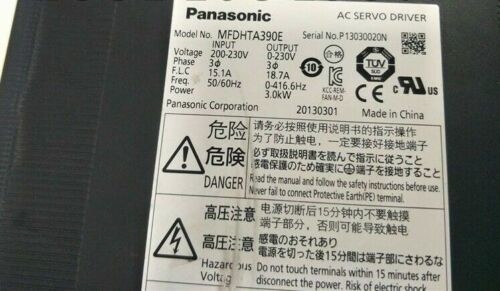 Panasonic Jepang Seri A4 AC Servo Drive 3000W 3KW 200V MFDHTA390