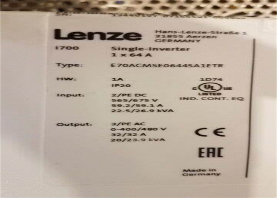 Lenze E70ACMSE0644SA1ETR SERVO-INVERTER I700 LINGKUNGAN STANDAR