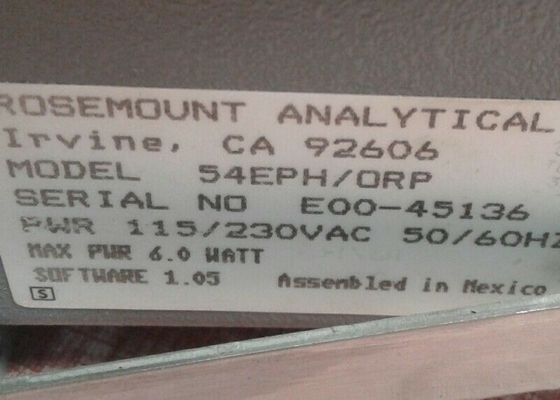54EPH-ORP-01 FISHER Analyzer Controller Instruksi Analyzer Daya 115/230VAC