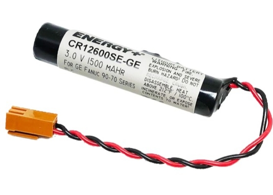 IC697ACC701 Baterai Lithium GE 3VDC 1.4Ah Konektor PLC Silinder