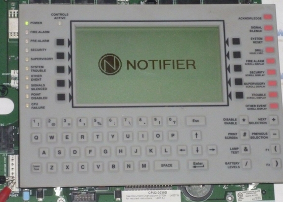 Panel Kontrol Alarm Kebakaran CPU-3030D 1-10 Sirkuit Jalur Sinyal Honeywell