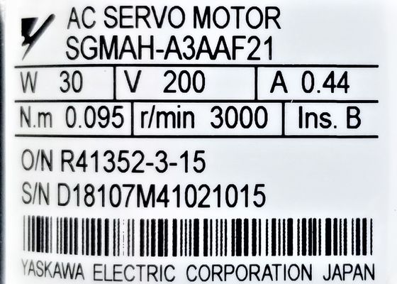 Yaskawa AC Servo Motor SGMAH-A3AAF21 Brand New dalam kotak asli