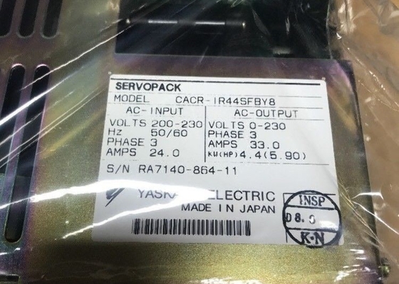 YASKAWA CACR-IR44SFBY8 Penggerak Motor AC KAPASITAS 4.4 KW 3-FASA 50/60HZ 24 AMPERE
