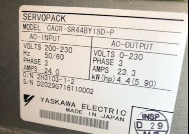 YASKAWA CACR-SR44BY1SD-P Servo Servopack Seri D Digital Penuh 4.4kW 200VAC