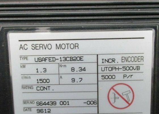 USAFED-13CB20E 1.3kw 8.34N/m 1500 t/min 9.7A Asli Baru Pengiriman 3-5 Hari Kerja