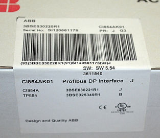 ABB S800 I / O Module CI854AK01 MODUL INTERFACE PROFIBUS J 3BSE030220R1 (CI854A + TP854)