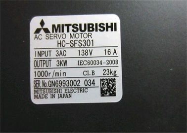 HC-SFS301 Mitsubishi 3.0kw Daya inersia Medium Servo Motor 3.5kw.
