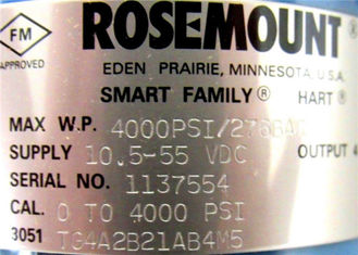 Rosemount 3051TG In-Line Pressure Transmitter  3051TG4A2B21AB4M5K5    -14.7 to 4000PSI
