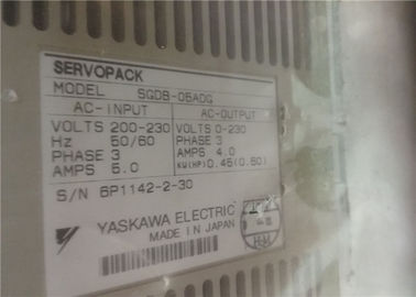 YASKAWA Japan Electric 0.45KW servo driver 3Phase  Input 5.0  AMPS SGDB-05ADG