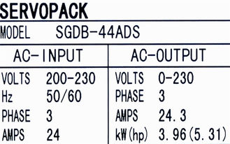 NEW ORIGINAL  Yaskawa  Servo Amplifier  3.96KW AC servo drives SGDB-44ADS