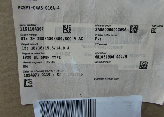 ACSM1-04AS-016A-4 Drive Motion Control Frequency Converter ACSM1 Series