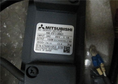 Mitsubishi 100W AC SERVO MOTOR HA-FF13BG1 HA-FF13BG2 with Gear GR-S-10 Ratio 1/30 New