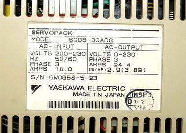 Yaskawa Electric Sgdb-30adg Servopack 200/230v Fase 3 12a 4.13 Hp Industrial Servo Drives