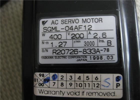 Yaskawa Electric SGML-04AF12 AC Servo Motor Jepang 400 Watt 3000 RPM Buatan Jepang