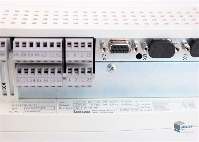 Lenze ​EVS9323-ES SERVO CONTROLLER 9300 SERIES 400/480 VAC 1.5 KW (2 HP) SERVO INVERTER