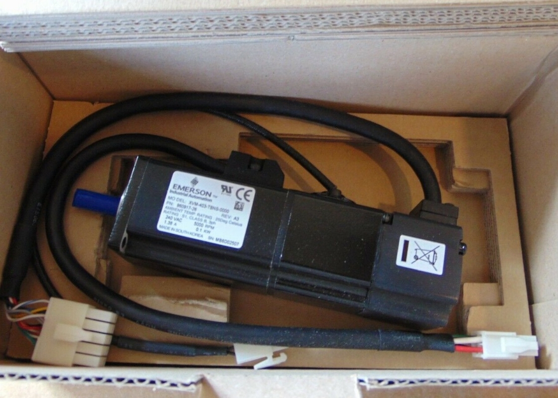 EMERSON XVM-403-TBNS-0000 Motor Servo Industri 230VAC 40mm Bingkai Metrik Pemasangan