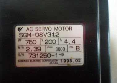 750 W Yaskawa AC Miniature Servo Motor SGM-08V312C 750W 200V InsB