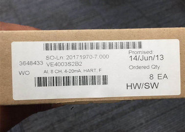 EMERSON DELTAV Analog Input Card VE4003S2B1, 8 Ch, 4-20mA, HART, SERIES 2 NEW