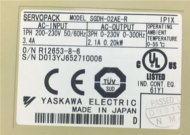Yaskawa AC Industrial Servo Motor SGDH-02AE-R 200W 200Volt  3000RPM