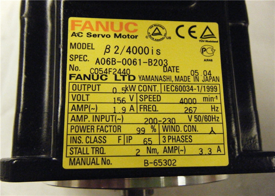 GE FANUC A06B-0061-B203 cnc machine parts AC servo motor  New Original