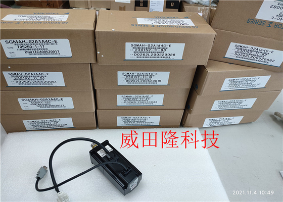 200V 200W 2.1A Yaskawa Servo Motor 3000r/ Min SGMAH-02A1A4C-E