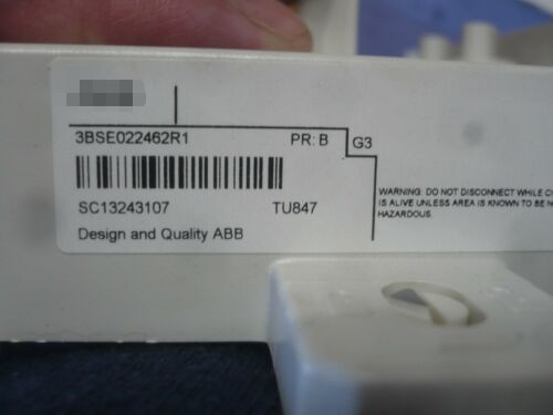 ABB of TU847 3BSE022462R1 Module Power Supply Connector Termination Unit,50 V,24 V d.c,