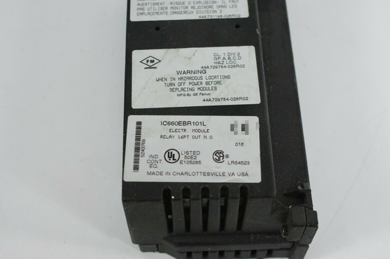 GE FANUC IC660BBR101 I/O MODULE GENIUS BLOCK RELAY OUTPUT MODULE NORMALLY OPEN 16 CIRCUITS