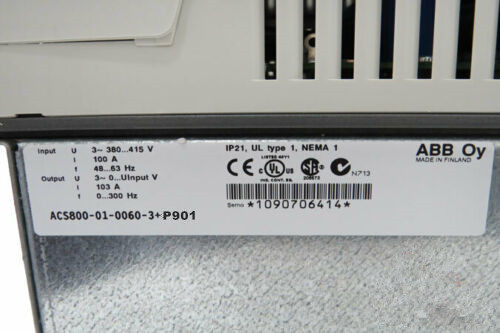 ABB ACS800-01-0060-3 + P901 konverter frekuensi satu fase 50 60 hz